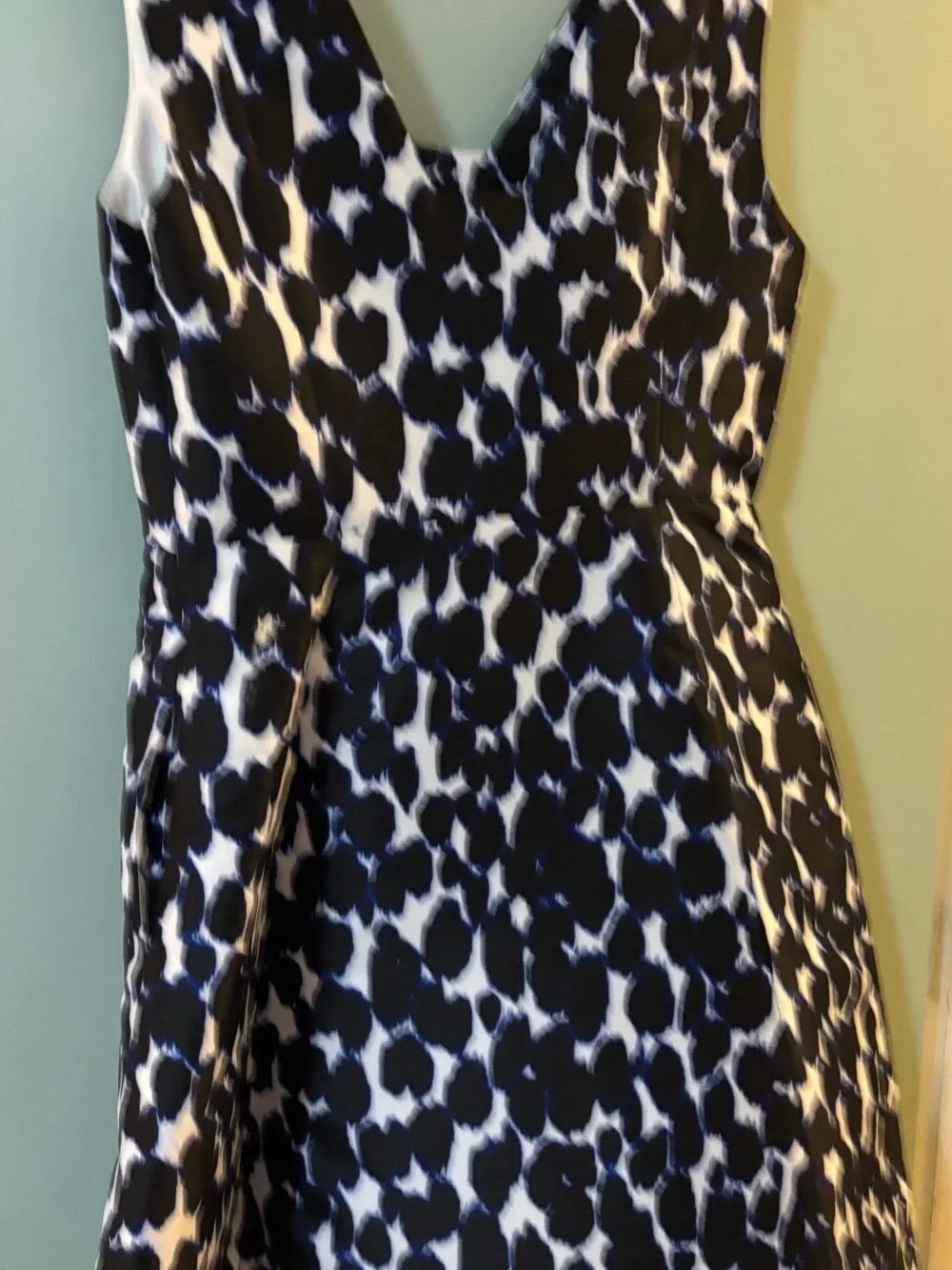 kate spade Blue and White Abstract Print Dress Size 10